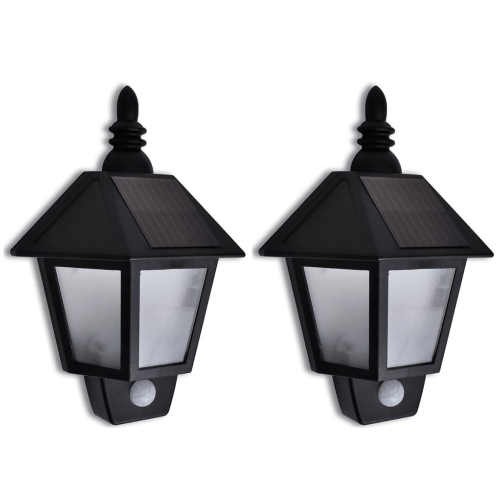 Lampada Solare Da Parete Con Sensore Di Movimento 2 Pz
