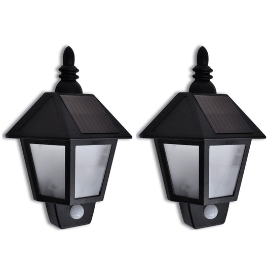 Lampada Solare Da Parete Con Sensore Di Movimento 2 Pz