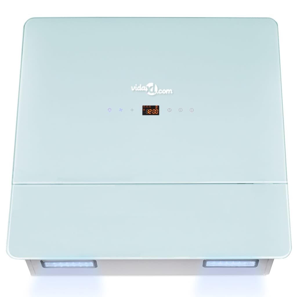 Cappa In Vetro Temperato Bianca 600 Mm