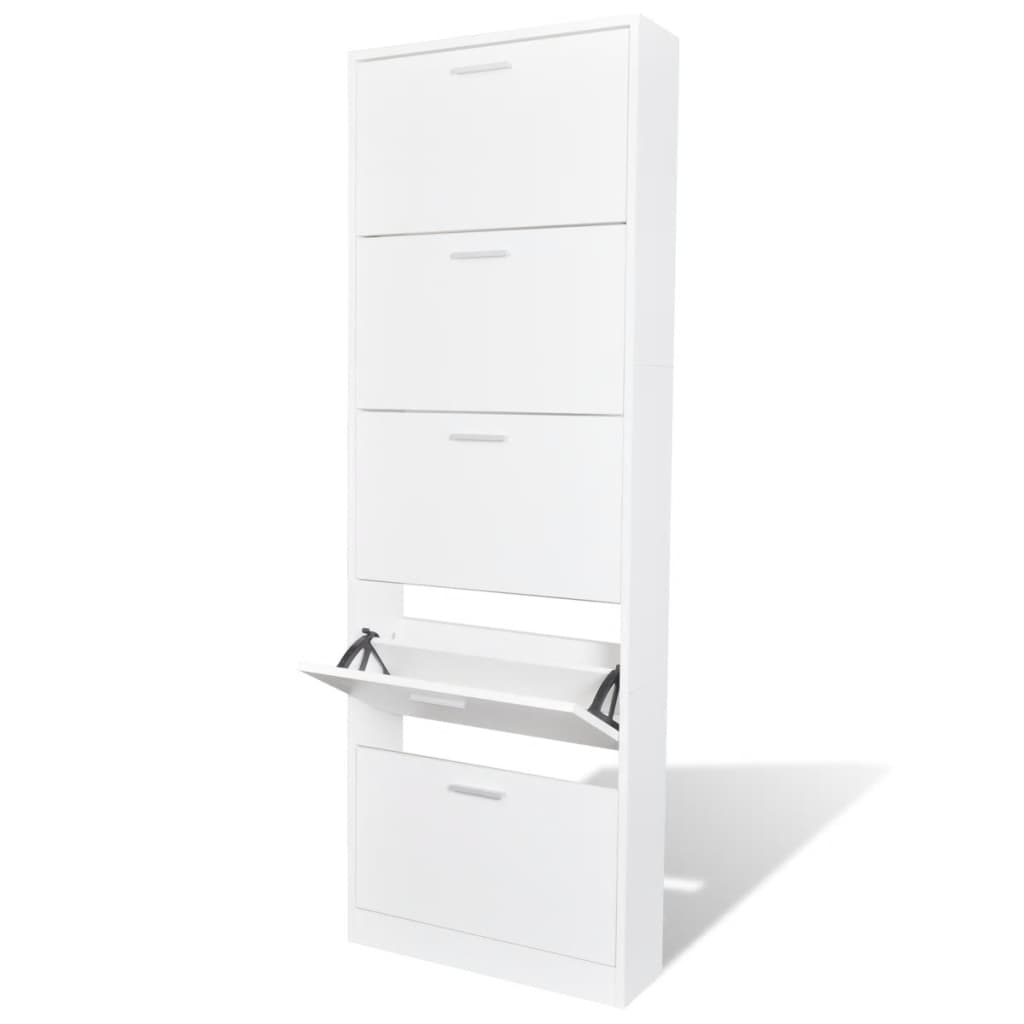 Scarpiera Nera 59X17X In Legno Multistrato