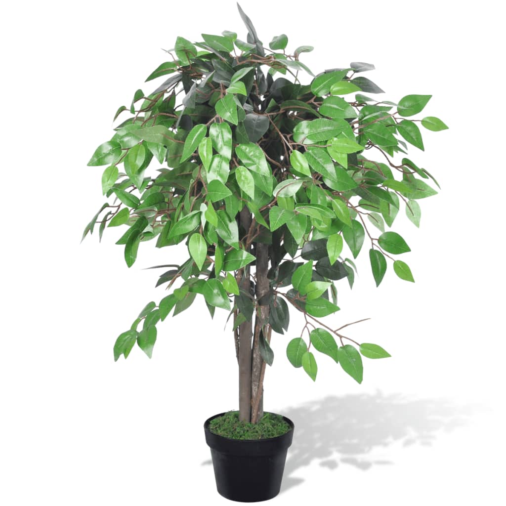 Albero Di Ficus Artificiale Con Vaso