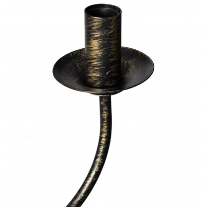 Lampadario Stile Antico Metallo Lampadine 8 X E14 Nero