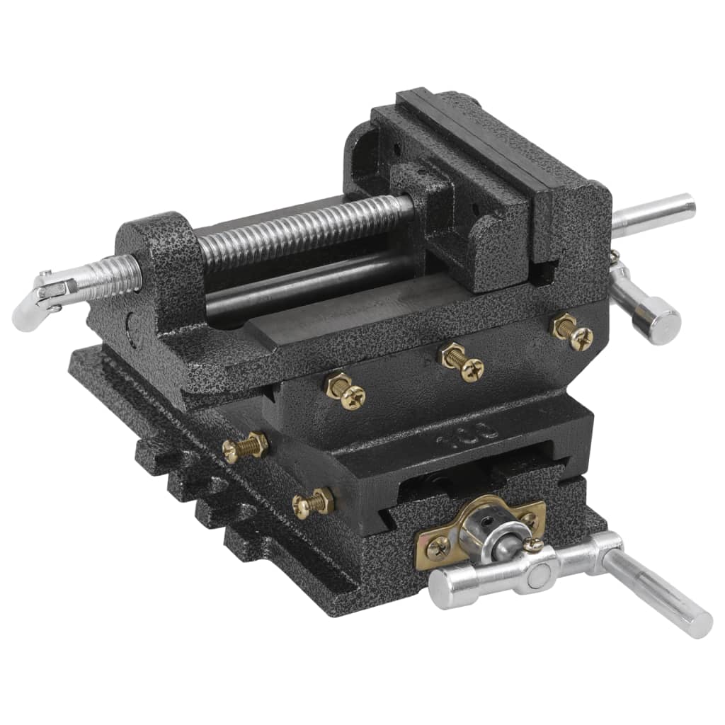 Morsa Manuale Con Slitta Trasversale Per Trapano A Colonna 78Mm