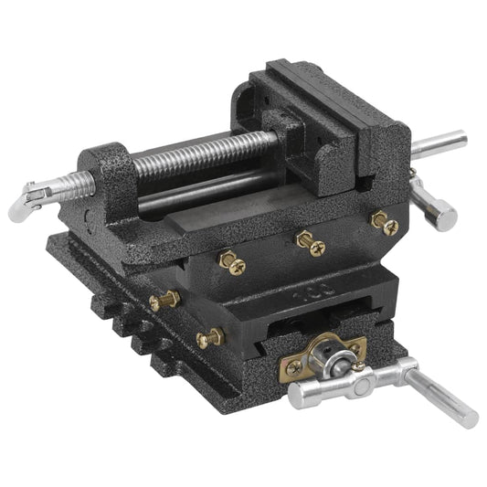 Morsa Manuale Con Slitta Trasversale Per Trapano A Colonna 78Mm