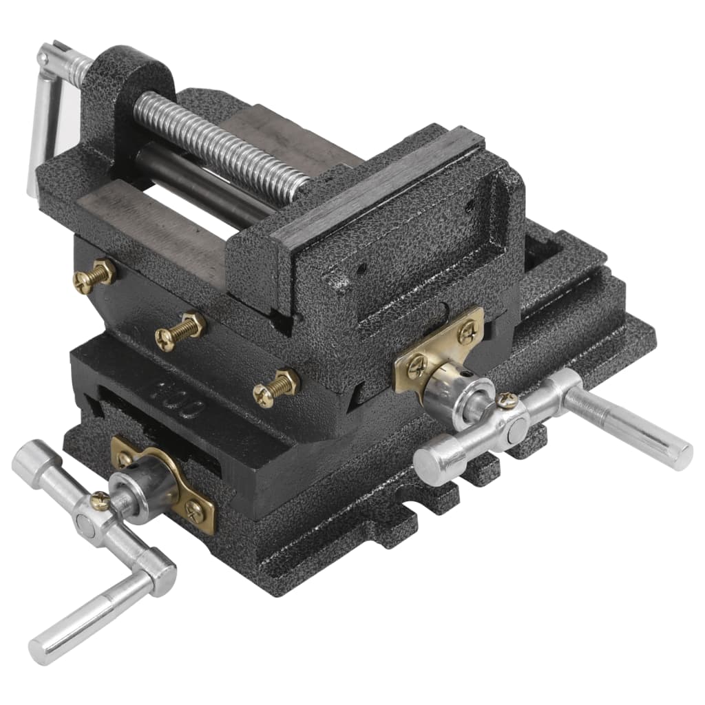 Morsa Manuale Con Slitta Trasversale Per Trapano A Colonna 78Mm