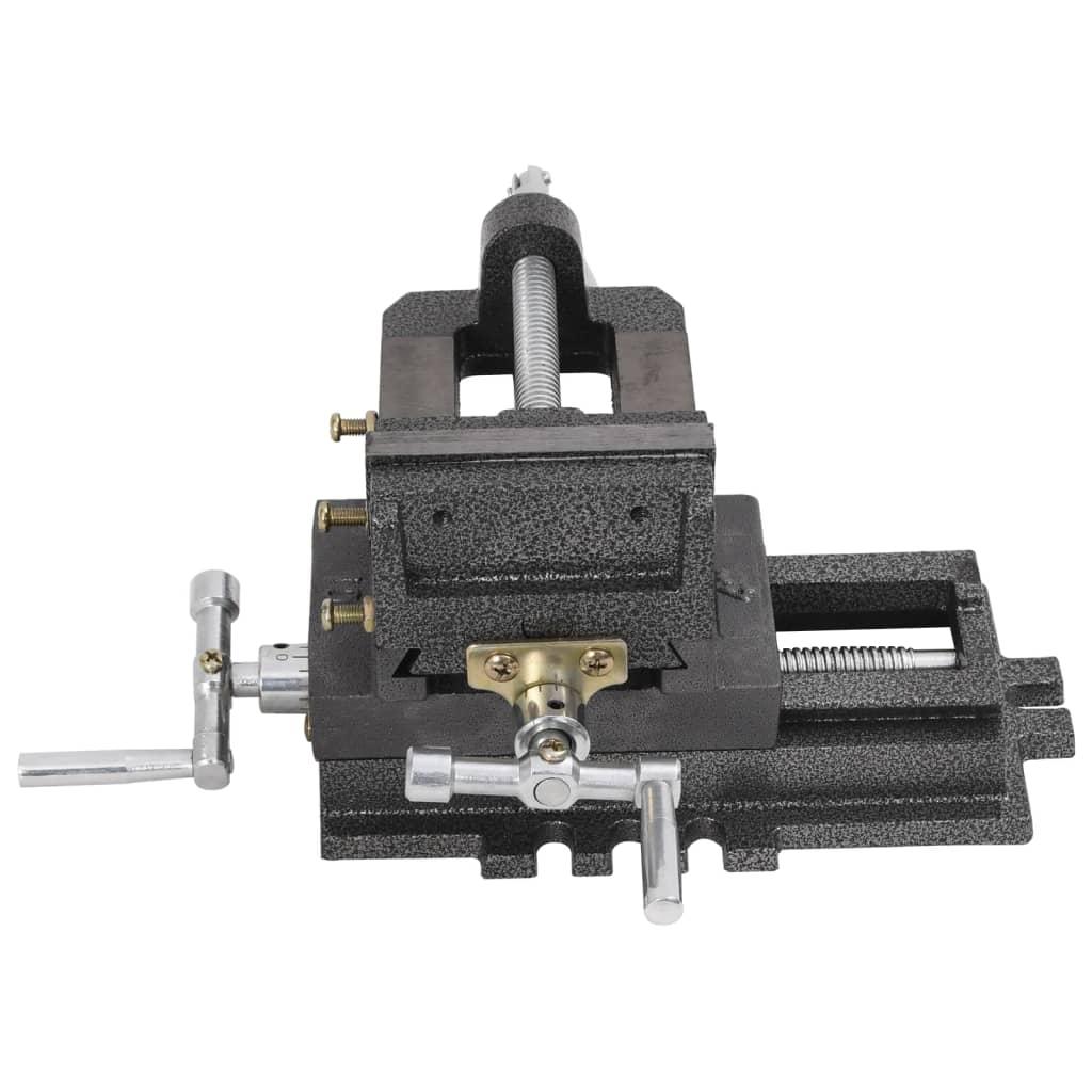 Morsa Manuale Con Slitta Trasversale Per Trapano A Colonna 78Mm