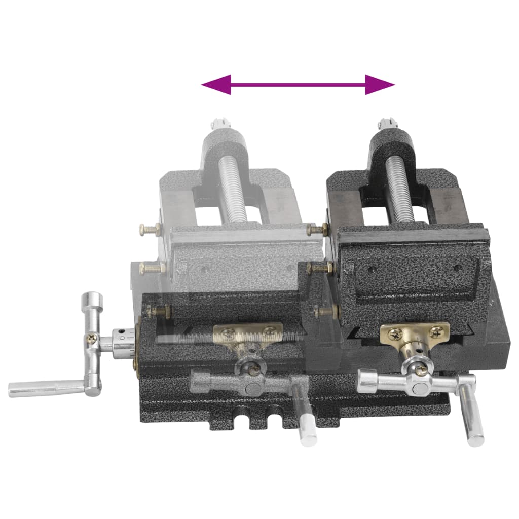 Morsa Manuale Con Slitta Trasversale Per Trapano A Colonna 78Mm
