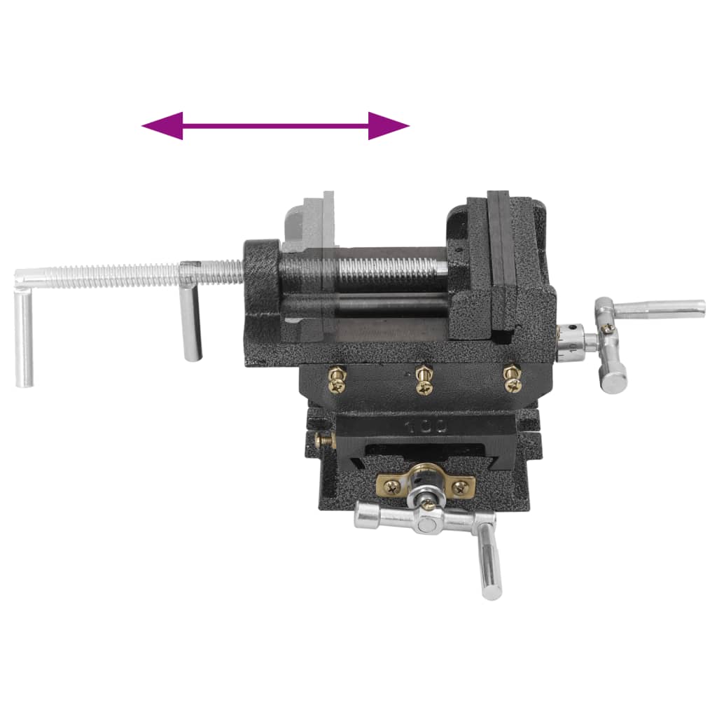 Morsa Manuale Con Slitta Trasversale Per Trapano A Colonna 78Mm