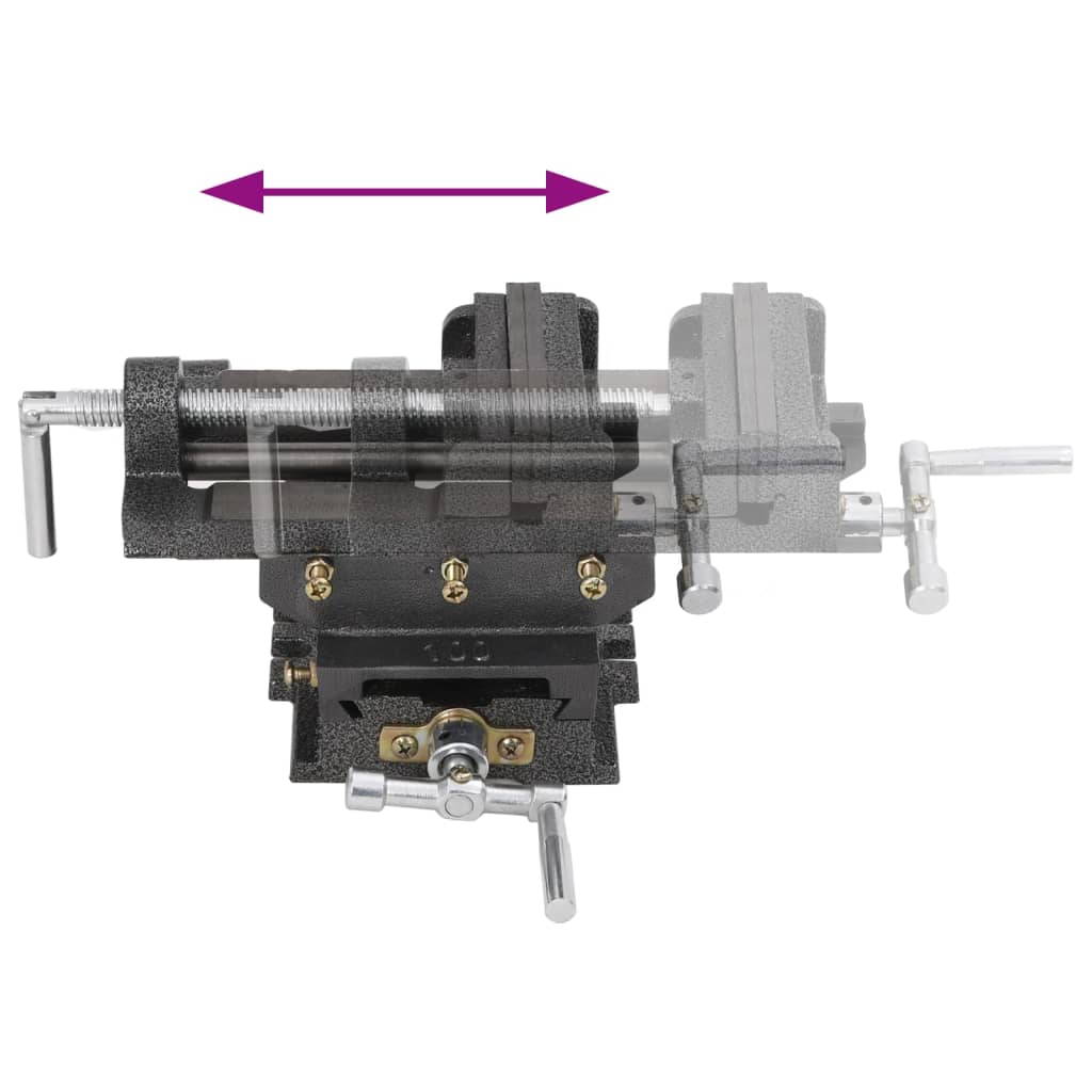 Morsa Manuale Con Slitta Trasversale Per Trapano A Colonna 78Mm
