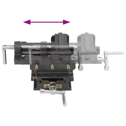 Morsa Manuale Con Slitta Trasversale Per Trapano A Colonna 78Mm