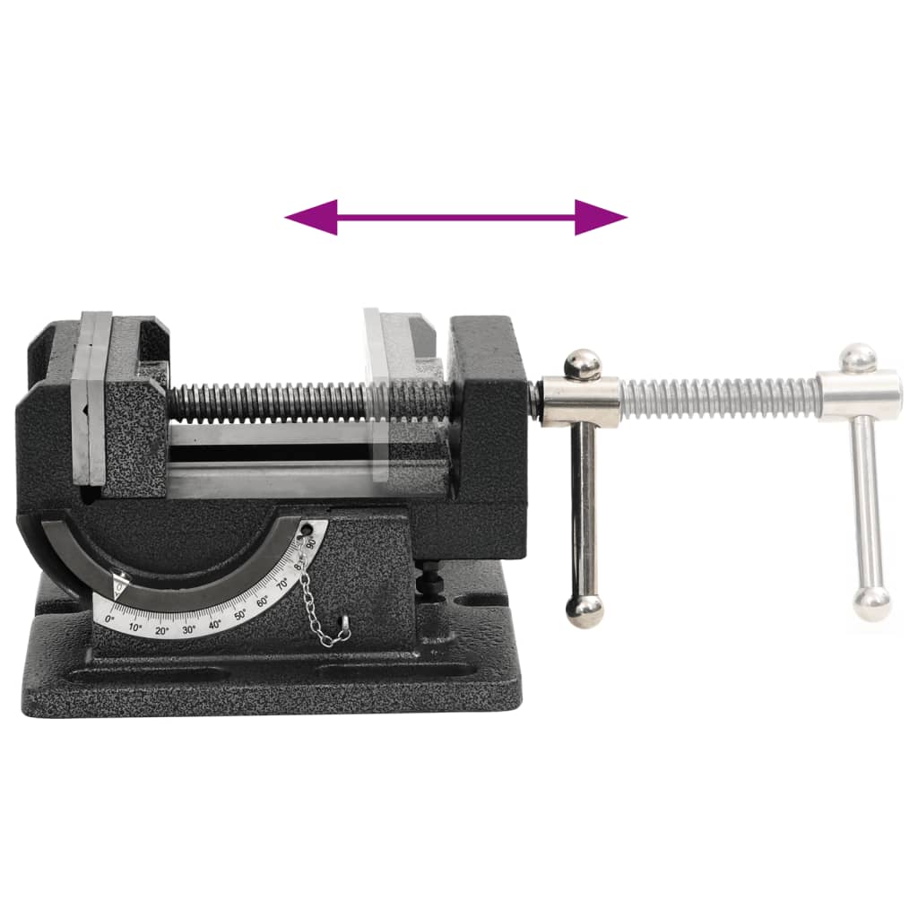 Morsa Inclinata Manuale Per Trapano A Colonna 110 Mm