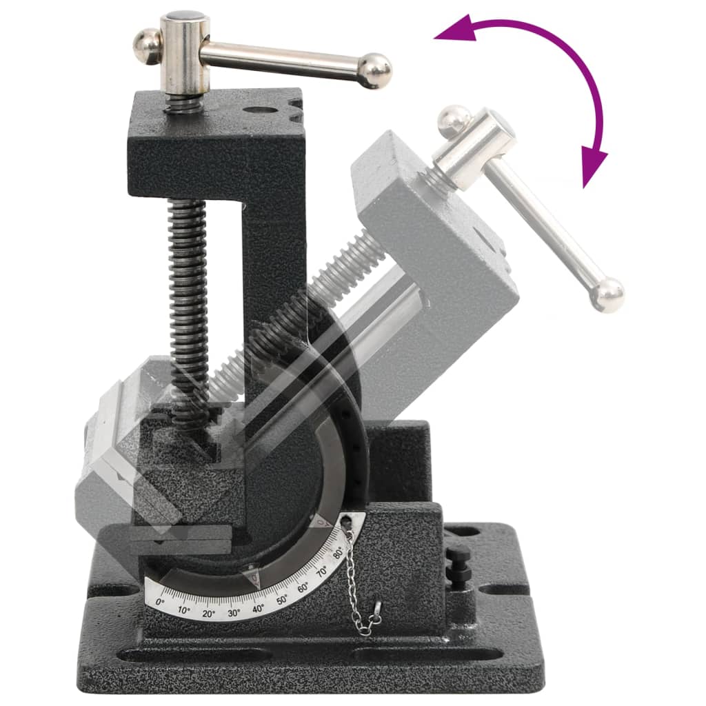Morsa Inclinata Manuale Per Trapano A Colonna 110 Mm