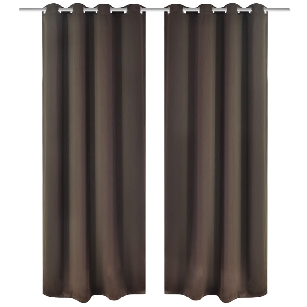 2 Pz Tende Oscuranti Occhielli In Metallo