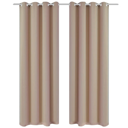 2 Pz Tende Oscuranti Occhielli In Metallo