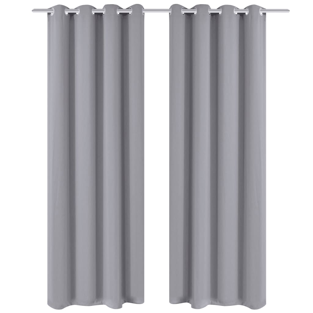 2 Pz Tende Oscuranti Occhielli In Metallo