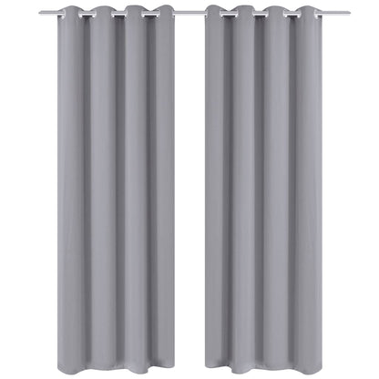 2 Pz Tende Oscuranti Occhielli In Metallo