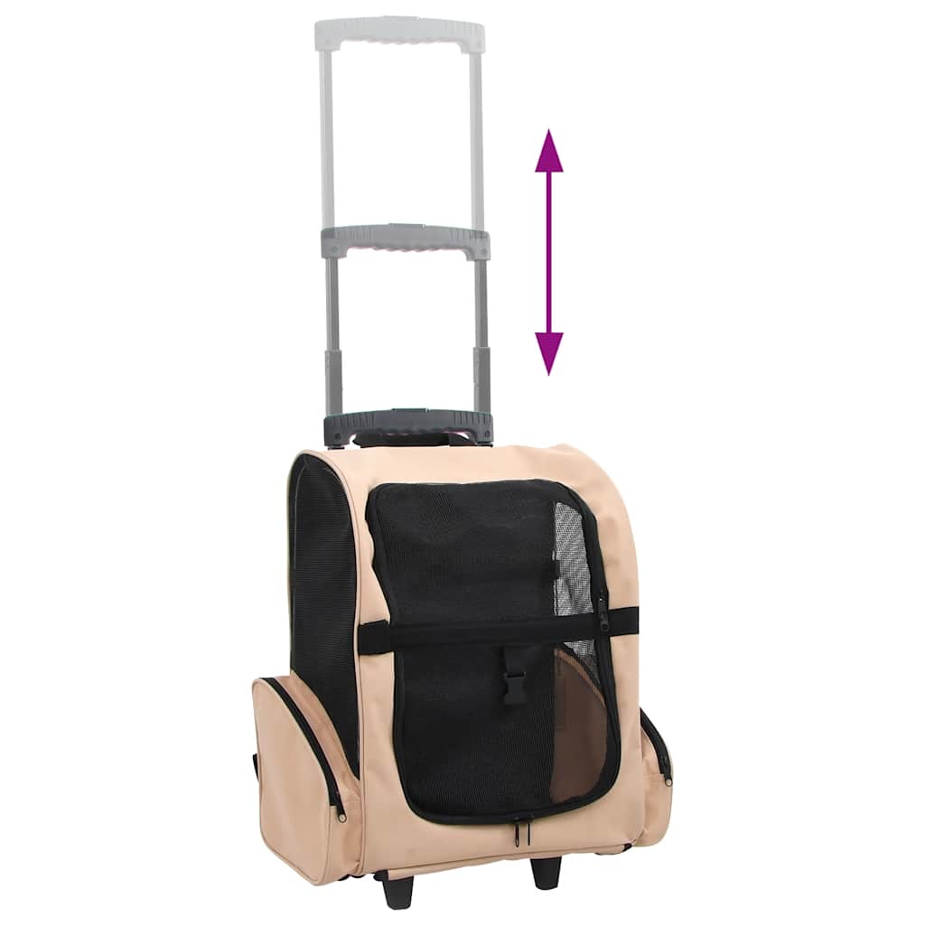 Trolley Trasportino Per Animali Pieghevole Multifunzione