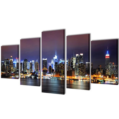 5 Pz Set Stampa Su Tela Da Muro La