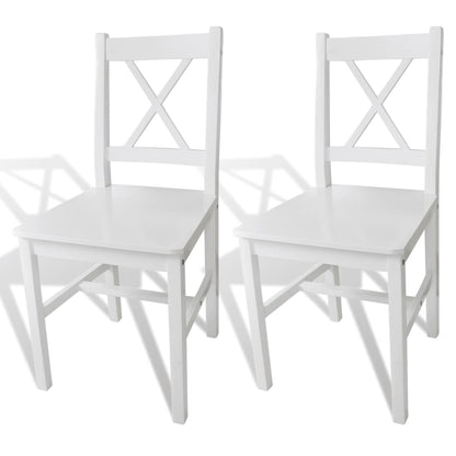 Sedie Da Pranzo 2 Pz In Legno Di Pino