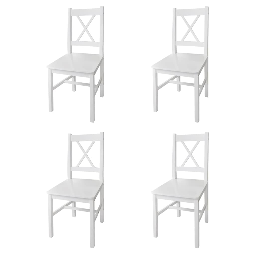 Sedie Da Pranzo 2 Pz In Legno Di Pino
