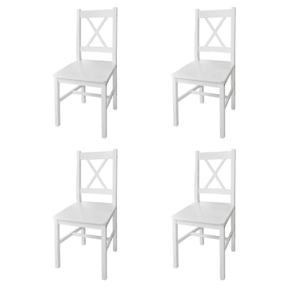 Sedie Da Pranzo 2 Pz In Legno Di Pino