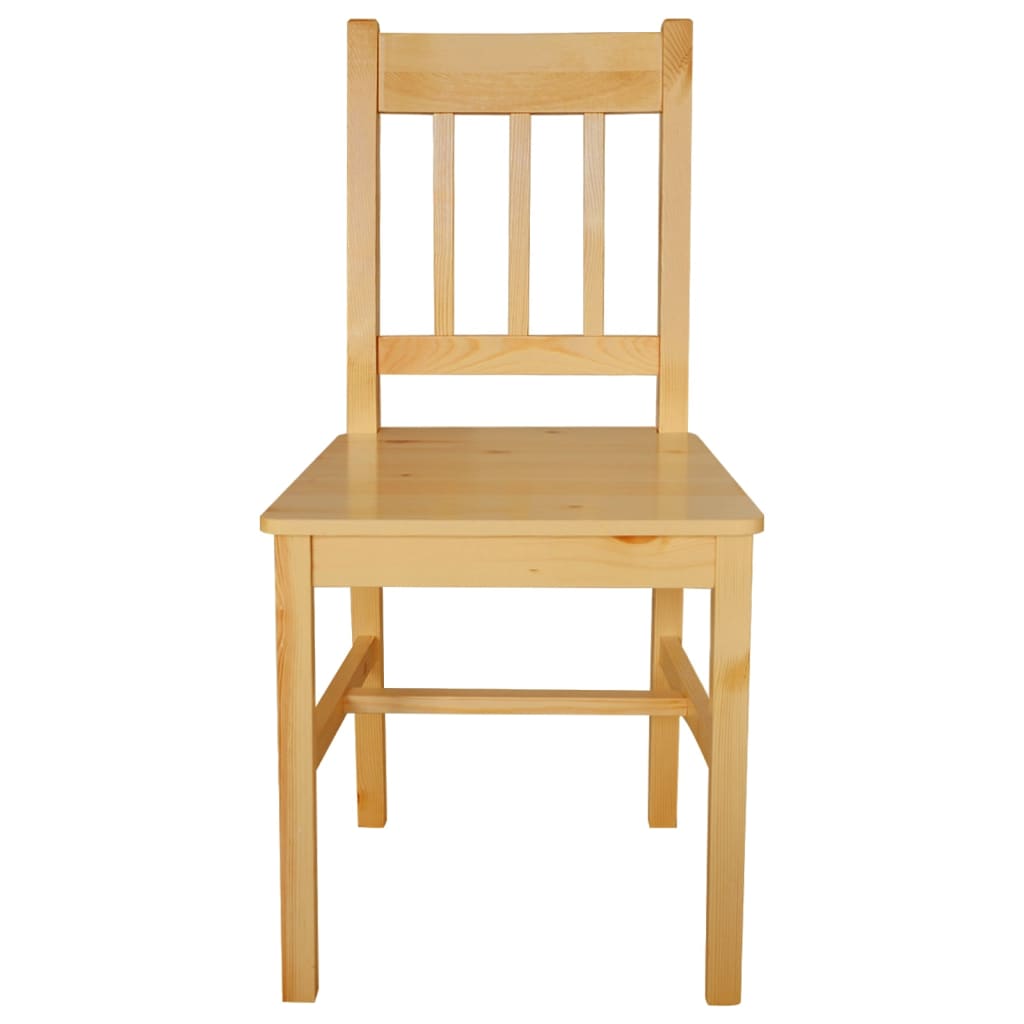 Sedie Da Pranzo 2 Pz In Legno Di Pino