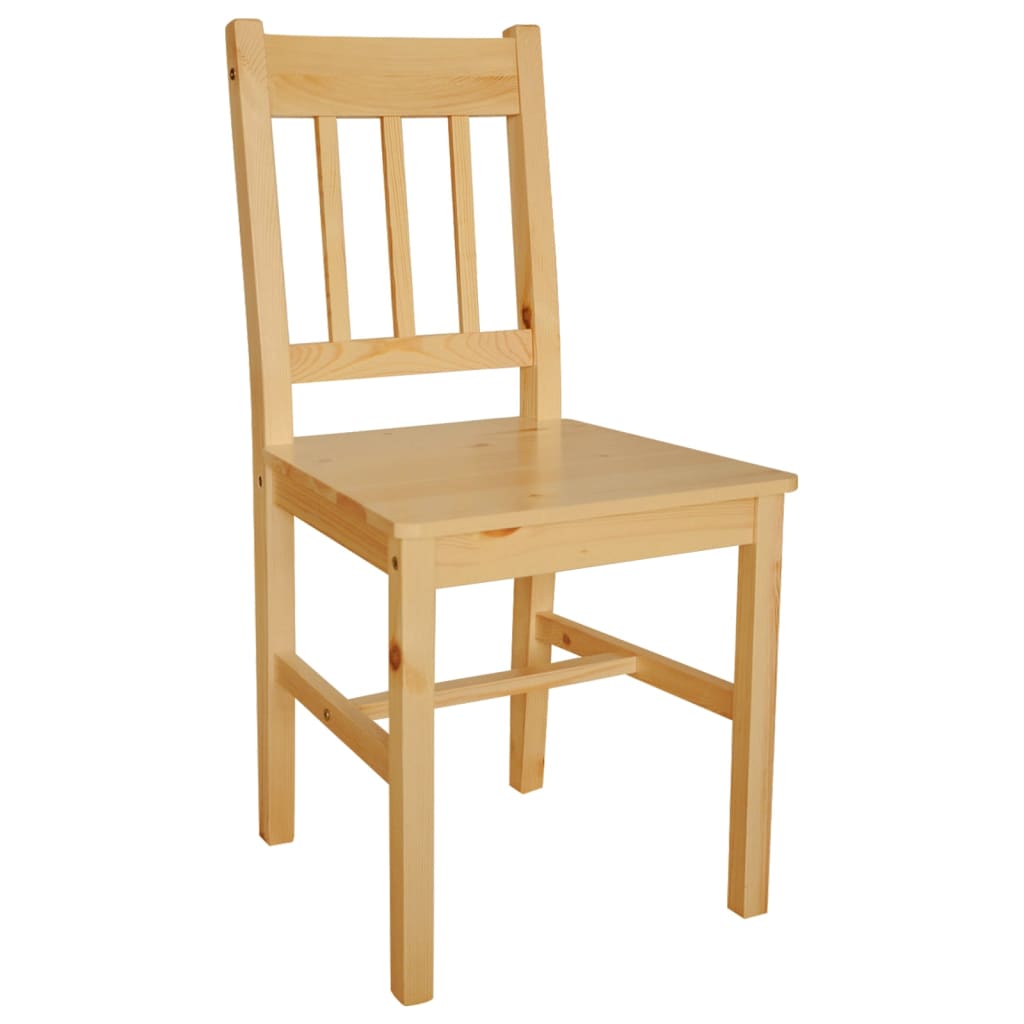 Sedie Da Pranzo 2 Pz In Legno Di Pino