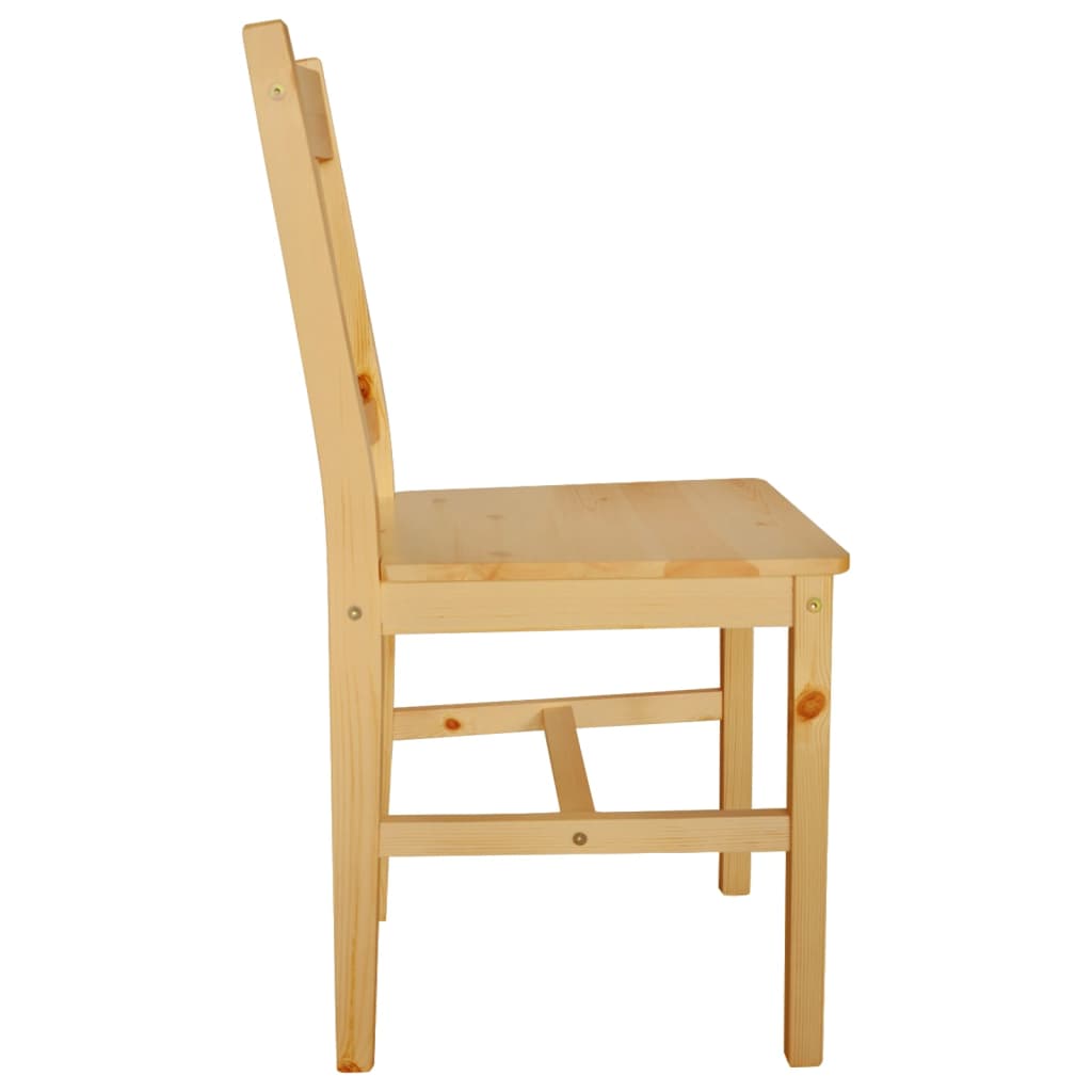 Sedie Da Pranzo 2 Pz In Legno Di Pino