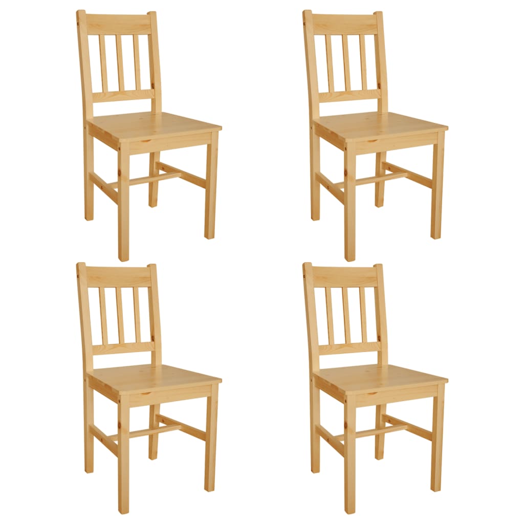 Sedie Da Pranzo 2 Pz In Legno Di Pino