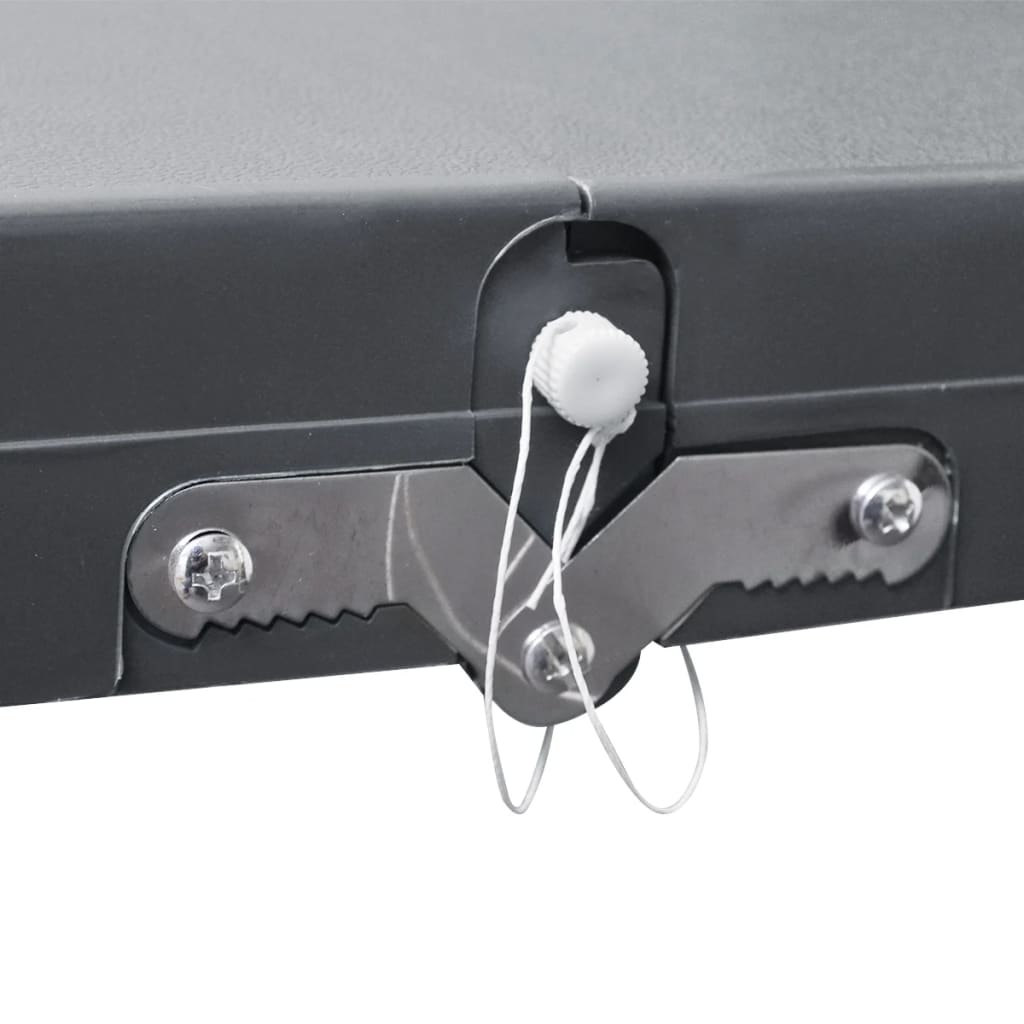 Set Tavolo Da Campeggio Con 4 Sedie In Alluminio Leggero Grigio