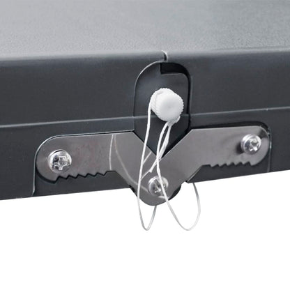Set Tavolo Da Campeggio Con 4 Sedie In Alluminio Leggero Grigio