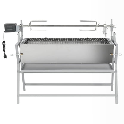 Barbecue Girarrosto In Ferro Ed Acciaio Inossidabile