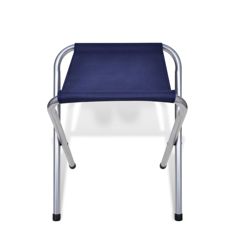 Set Tavolo Da Campeggio Pieghevole 4 Sedie Regolabile Bianco