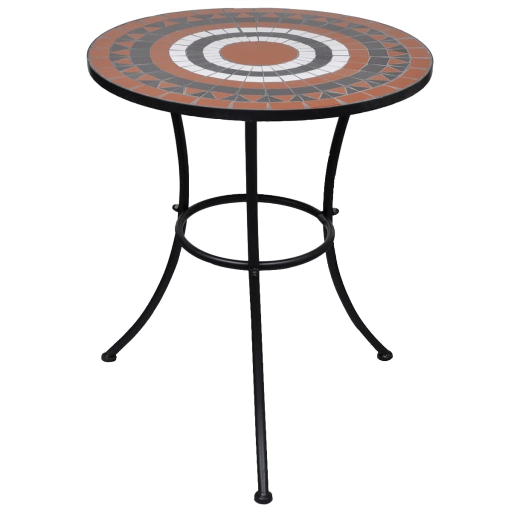 Tavolino Bistrot Con Mosaico Ceramica