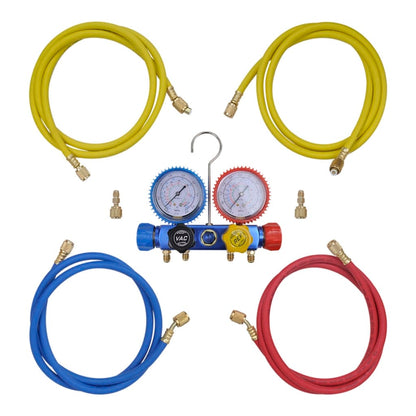 Set Manometro A 4 Vie Con Custodia