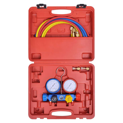 Set Manometro A 4 Vie Con Custodia