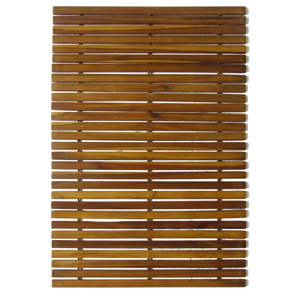 Set 2 Pz Stuoia Per Bagno In Acacia