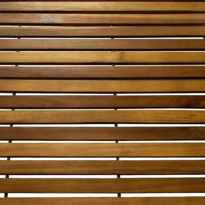 Set 2 Pz Stuoia Per Bagno In Acacia