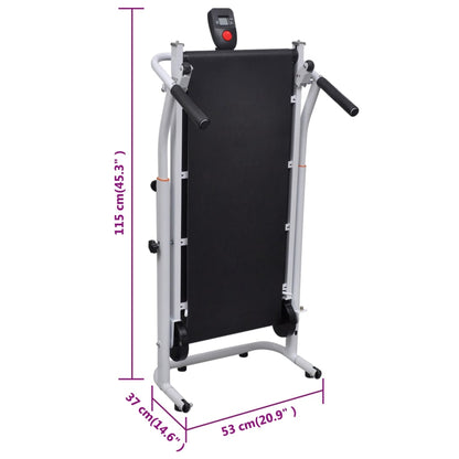 Mini Tapis Roulant Pieghevole 93 X 36 Cm Nero