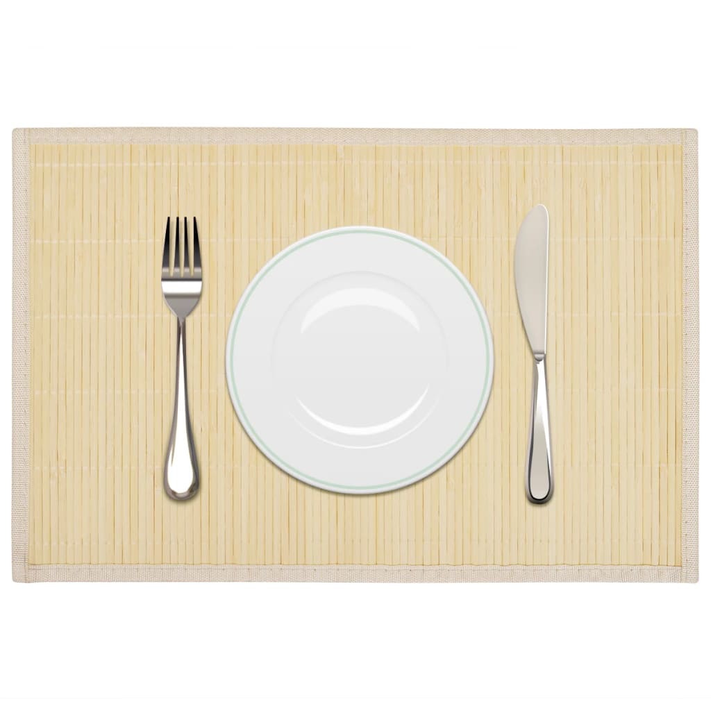 Tovagliette In Bambù 6 Pz 30 X 45 Cm Nere