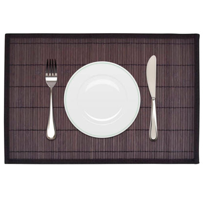 Tovagliette In Bambù 6 Pz 30 X 45 Cm Nere