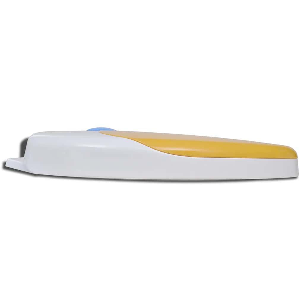 Copriwater Ammortizzato Bianco E Giallo Per Adulti/Bambini