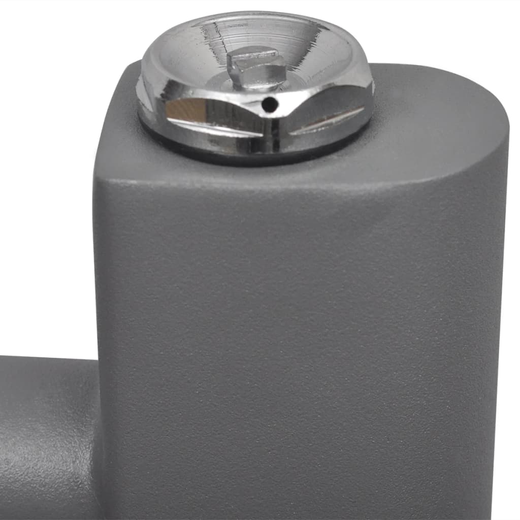 Radiatore Centrale Portasciugamano Curvo Grigio