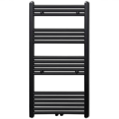 Radiatore Centrale Portasciugamano Nero