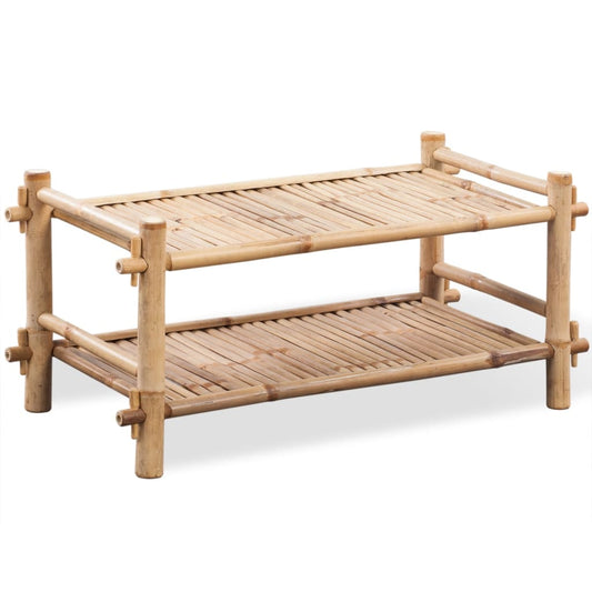 Scarpiera A 2 Livelli In Legno Di Bambù