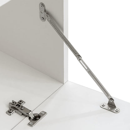 Mobili Con Vetrina Parete Unità Tv 4Pz Lucido Con Luci Led