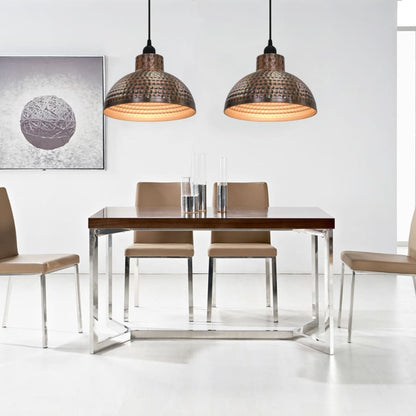 Lampadari 2 P Semisferici Color Rame