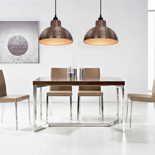 Lampadari 2 P Semisferici Color Rame