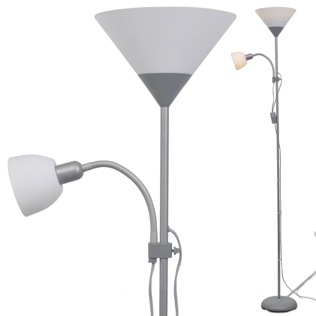 Lampada Da Pavimento Grigia
