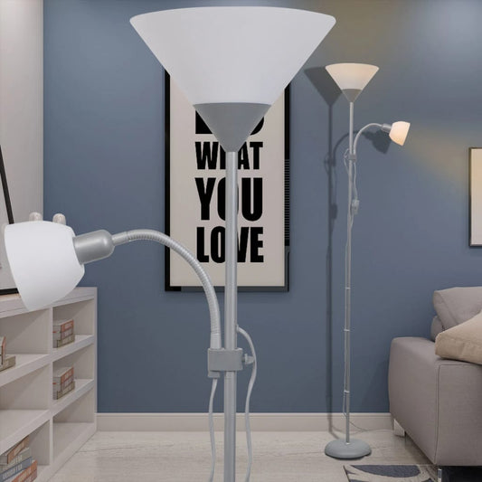 Lampada Da Pavimento Grigia